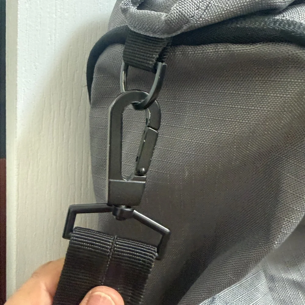 Nylon duffle bag, weekender/travel bag Lands' End Gray Duffel Bag for Men